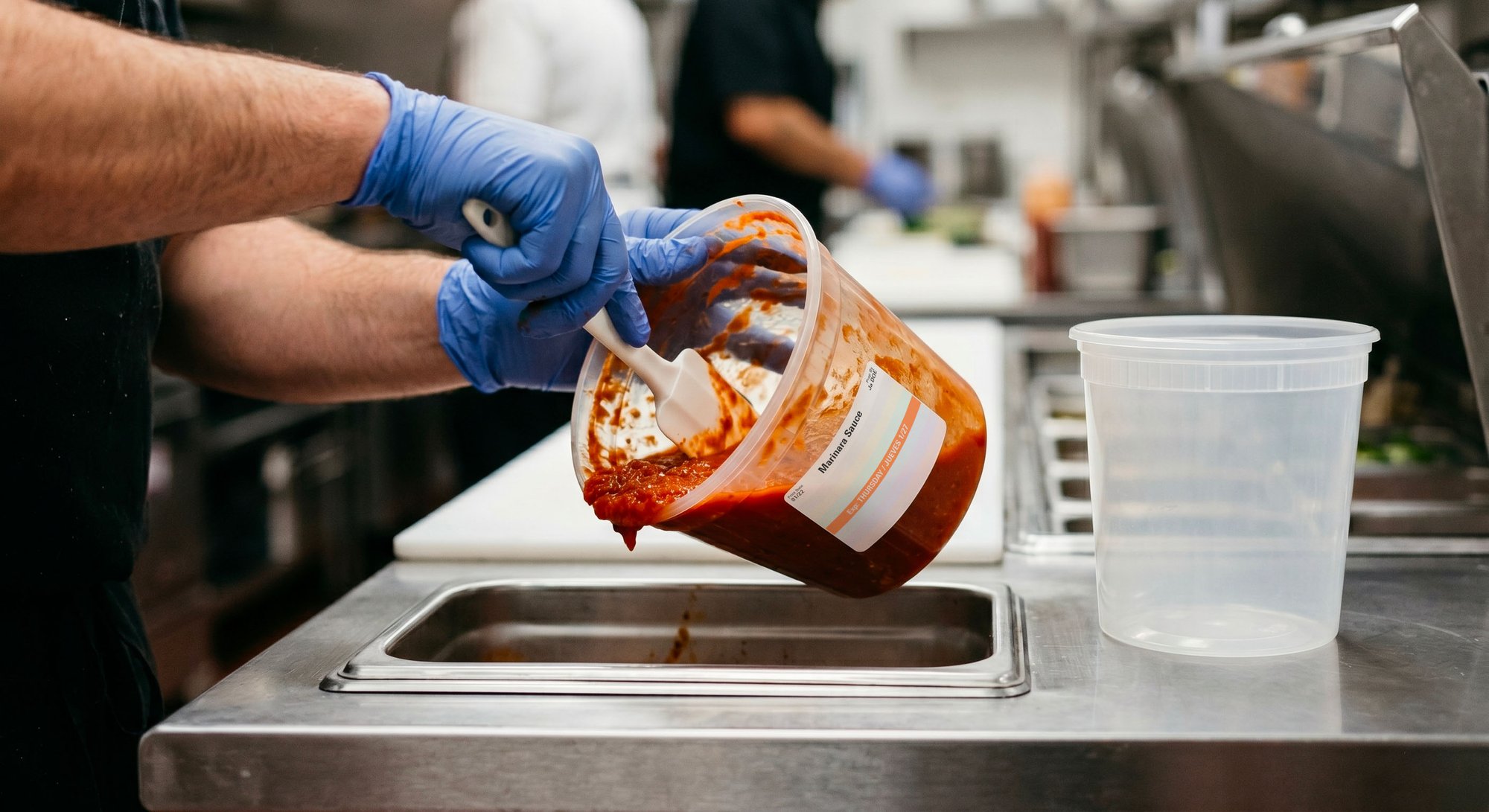 Cook using the last of a labeled product before rotation